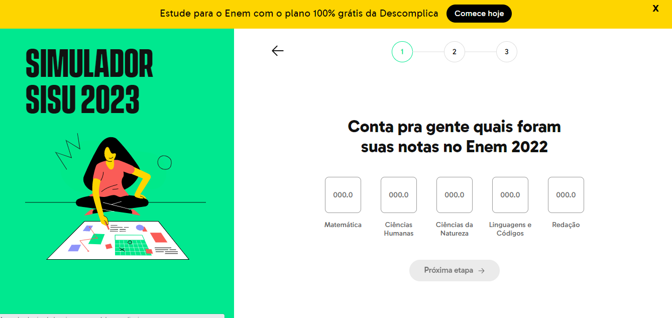 Simulador SISU 2022, Me Salva! ENEM