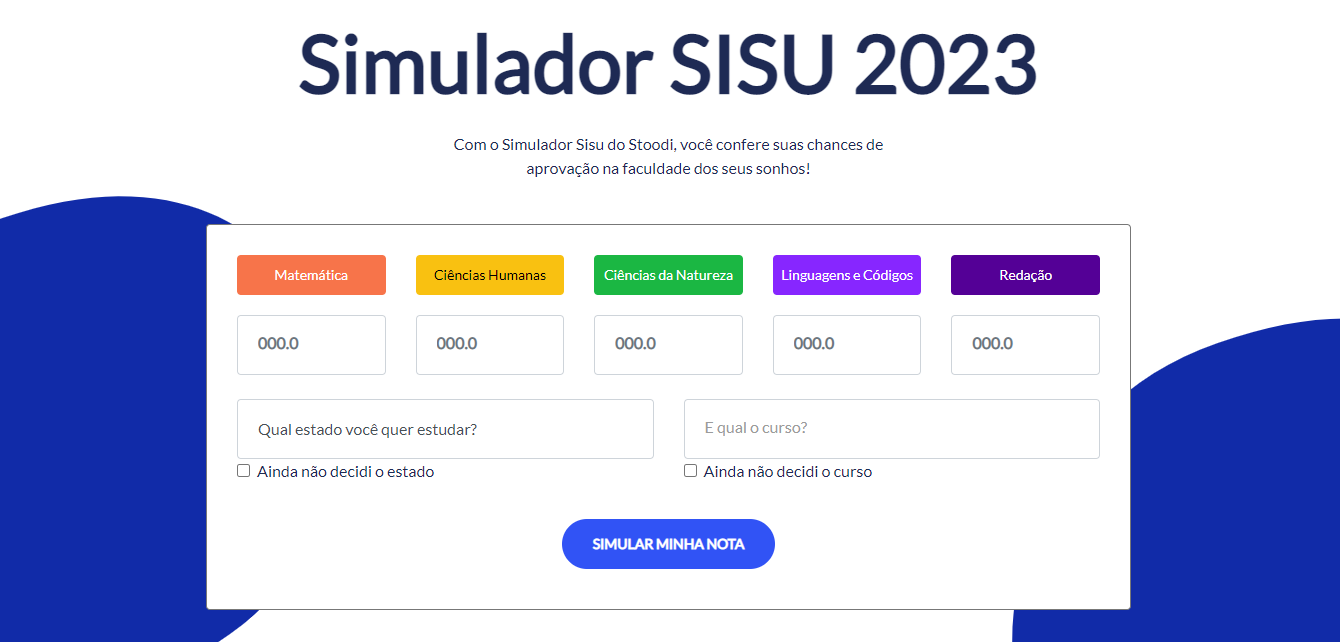SIMULADOR SISU COM NOTA DO ENEM 2022: confira site que simula SISU 2023